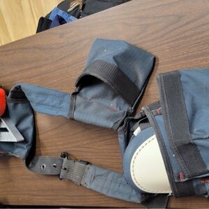 Blue and Black Men's Bag